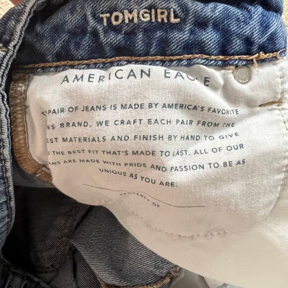 American Eagle Tomgirl Mid-Rise Jeans Women’s Size 2 Denim - Picture 5 of 13
